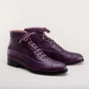 American Duchess Noble Men's Vintage Lace-Up Boots (Purple) 2 American Duchess Noble Men's Vintage Lace-Up Boots (Purple) -StrideOne Store noble vintage boots dandy wellington purple