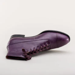 American Duchess Noble Men's Vintage Lace-Up Boots (Purple) -StrideOne Store noble vintage boots dandy wellington purple 11