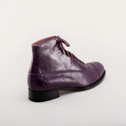 American Duchess Noble Men's Vintage Lace-Up Boots (Purple) -StrideOne Store noble vintage boots dandy wellington purple 4