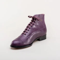 American Duchess Noble Men's Vintage Lace-Up Boots (Purple) -StrideOne Store noble vintage boots dandy wellington purple 8