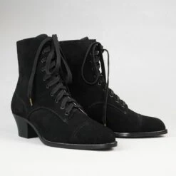 American Duchess Paris Women's Boots Wide (Black Suede) -StrideOne Store paris blacksuede 2023 shopify