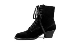 American Duchess Paris Women's Boots (Black Suede) -StrideOne Store paris blacksuede label no display