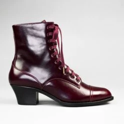 American Duchess Paris Women's Boots Wide (Burgundy) 14 American Duchess Paris Women's Boots Wide (Burgundy) -StrideOne Store paris burgundy 2023 shopify 1