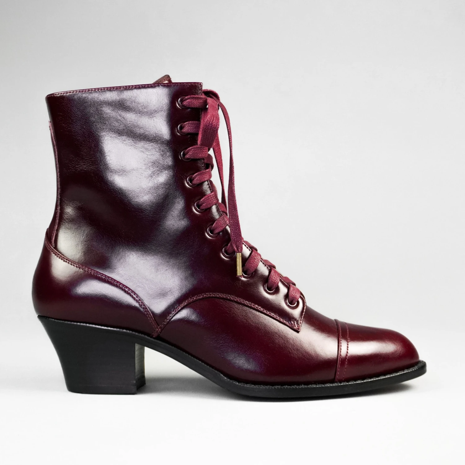 American Duchess Paris Women's Boots Wide (Burgundy) 7 American Duchess Paris Women's Boots Wide (Burgundy) - Image 5