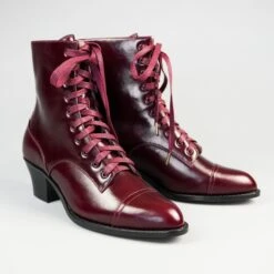 American Duchess Paris Women's Boots Wide (Burgundy) 13 American Duchess Paris Women's Boots Wide (Burgundy) -StrideOne Store paris burgundy 2023 shopify