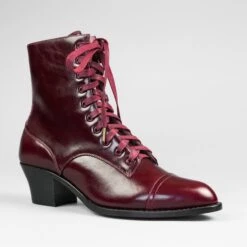 American Duchess Paris Women's Boots Wide (Burgundy) 16 American Duchess Paris Women's Boots Wide (Burgundy) -StrideOne Store paris burgundy 2023 shopify 6