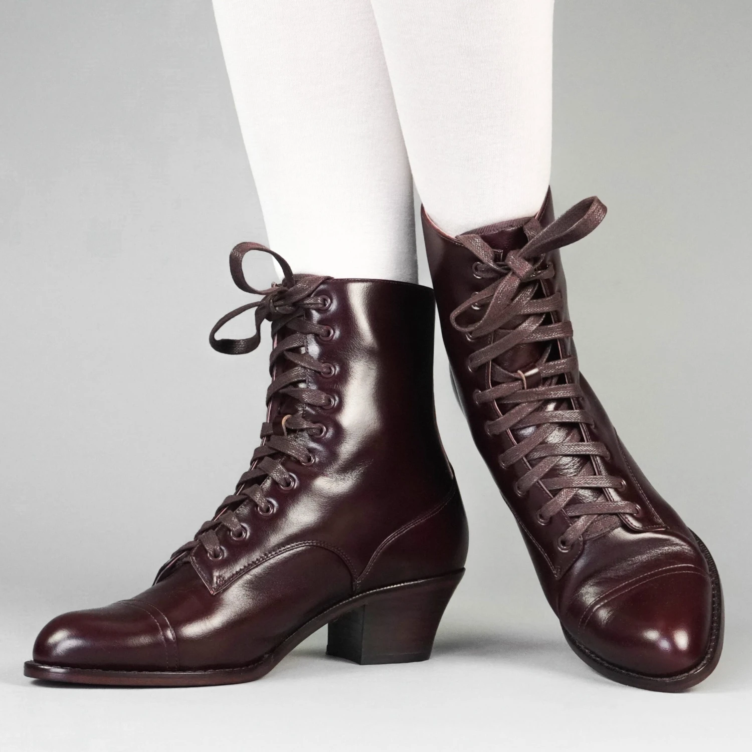 American Duchess Paris Women's Boots Wide (Cordovan) 4 American Duchess Paris Women's Boots Wide (Cordovan) - Image 2