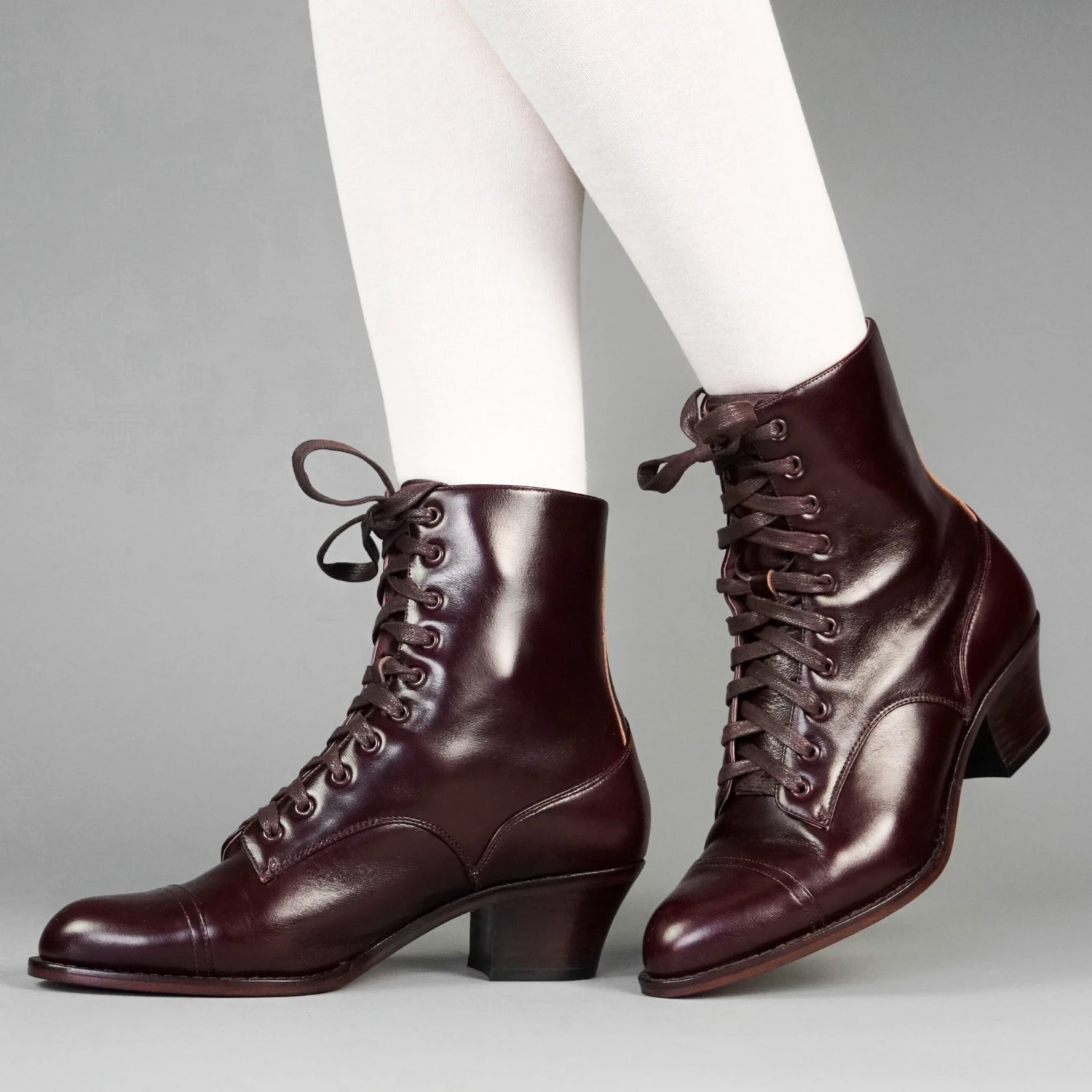 American Duchess Paris Women's Boots Wide (Cordovan) 5 American Duchess Paris Women's Boots Wide (Cordovan) - Image 3