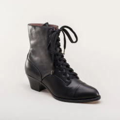 American Duchess Paris Women's Boots (Black) 20 American Duchess Paris Women's Boots (Black) -StrideOne Store paris vintage edwardian lace up boots black 2