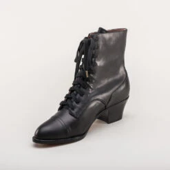 American Duchess Paris Women's Boots (Black) 26 American Duchess Paris Women's Boots (Black) -StrideOne Store paris vintage edwardian lace up boots black 8