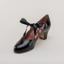 American Duchess Parker Women's Vintage Spiderweb Pumps (Black) 25 American Duchess Parker Women's Vintage Spiderweb Pumps (Black) -StrideOne Store parker vintage spiderweb shoes black 7