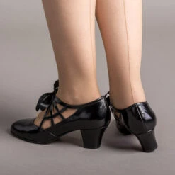 American Duchess Parker Women's Vintage Spiderweb Pumps (Black) 18 American Duchess Parker Women's Vintage Spiderweb Pumps (Black) -StrideOne Store parker vintage spiderweb shoes black of 3