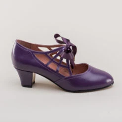 American Duchess Parker Women's Vintage Spiderweb Pumps (Purple) 22 American Duchess Parker Women's Vintage Spiderweb Pumps (Purple) -StrideOne Store parker vintage spiderweb shoes purple 3