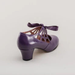 American Duchess Parker Women's Vintage Spiderweb Pumps (Purple) 23 American Duchess Parker Women's Vintage Spiderweb Pumps (Purple) -StrideOne Store parker vintage spiderweb shoes purple 4