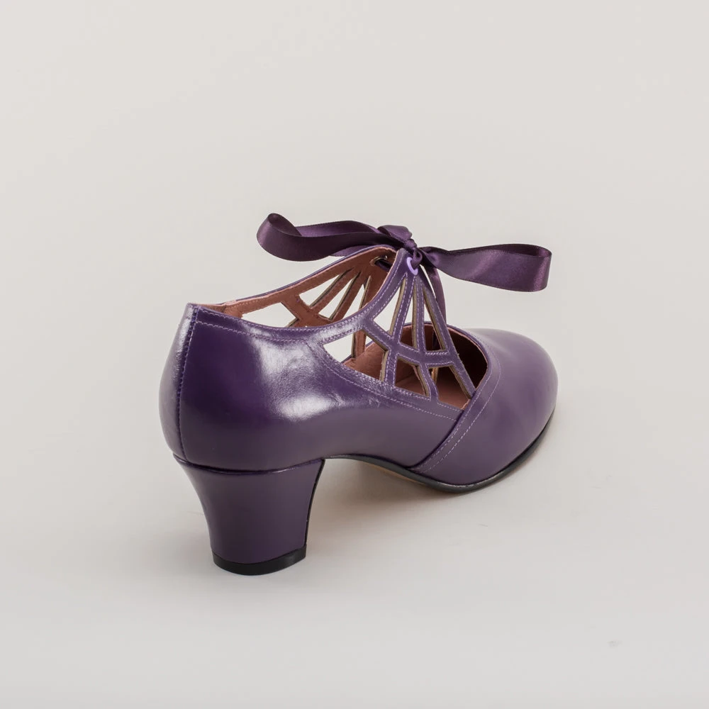 American Duchess Parker Women's Vintage Spiderweb Pumps (Purple) 9 American Duchess Parker Women's Vintage Spiderweb Pumps (Purple) - Image 7