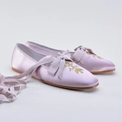 American Duchess Penelope Ladies' Regency Slippers (Light Purple) -StrideOne Store penelope purple 2023 shopify 3
