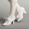 American Duchess Pompadour Women's 18th Century Shoes Wide (Ivory) 2 American Duchess Pompadour Women's 18th Century Shoes Wide (Ivory) -StrideOne Store pompadour 18th century shoes ivory c w a7d407c9 c2b2 4a17 ad95 b4a03fc6be98