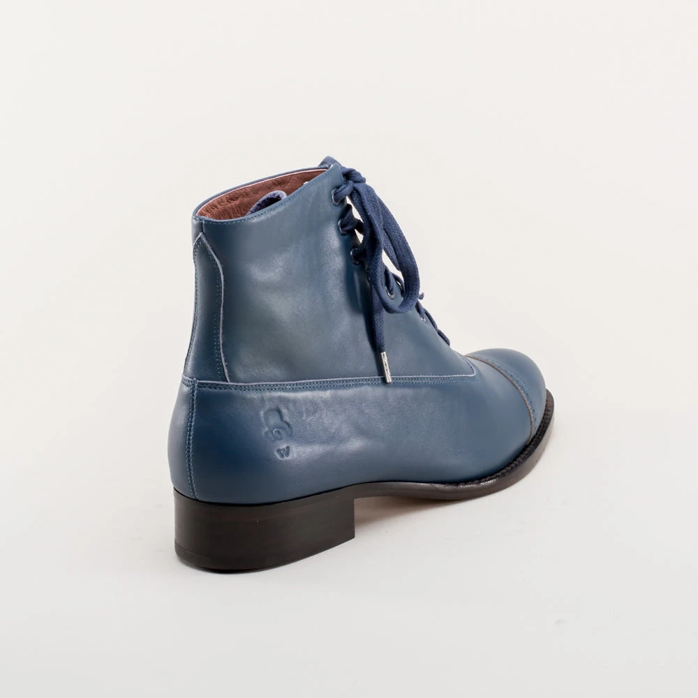 American Duchess Rainey Women's Vintage Lace-Up Boots (Blue) 9 American Duchess Rainey Women's Vintage Lace-Up Boots (Blue) - Image 7