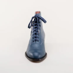 American Duchess Rainey Women's Vintage Lace-Up Boots (Blue) 28 American Duchess Rainey Women's Vintage Lace-Up Boots (Blue) -StrideOne Store rainey vintage boots dandy wellington blue 9