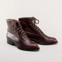 American Duchess Rainey Women's Vintage Lace-Up Boots (Cordovan) 20 American Duchess Rainey Women's Vintage Lace-Up Boots (Cordovan) -StrideOne Store rainey vintage boots dandy wellington cordovan