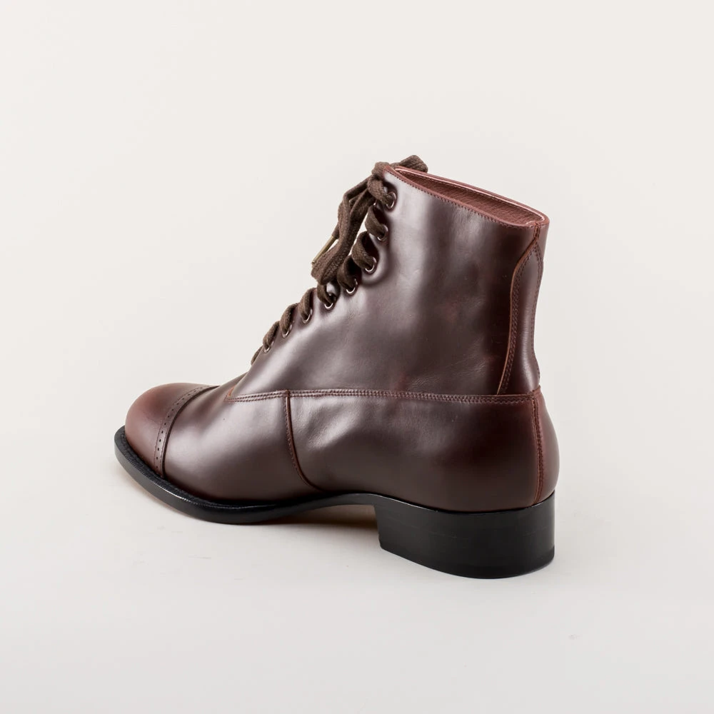 American Duchess Rainey Women's Vintage Lace-Up Boots (Cordovan) 11 American Duchess Rainey Women's Vintage Lace-Up Boots (Cordovan) - Image 9