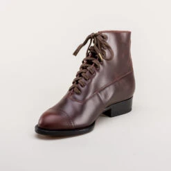 American Duchess Rainey Women's Vintage Lace-Up Boots (Cordovan) 27 American Duchess Rainey Women's Vintage Lace-Up Boots (Cordovan) -StrideOne Store rainey vintage boots dandy wellington cordovan 8