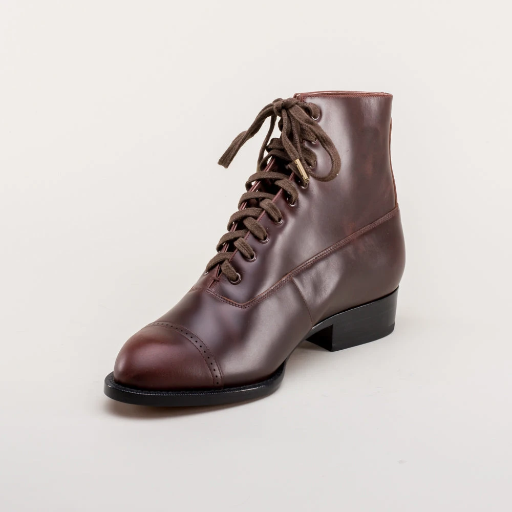 American Duchess Rainey Women's Vintage Lace-Up Boots (Cordovan) 13 American Duchess Rainey Women's Vintage Lace-Up Boots (Cordovan) - Image 11