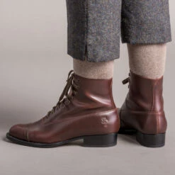 American Duchess Rainey Women's Vintage Lace-Up Boots (Cordovan) 19 American Duchess Rainey Women's Vintage Lace-Up Boots (Cordovan) -StrideOne Store rainey vintage boots dandy wellington cordovan of 3