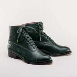 American Duchess Rainey Women's Vintage Lace-Up Boots (Green) 20 American Duchess Rainey Women's Vintage Lace-Up Boots (Green) -StrideOne Store rainey vintage boots dandy wellington green