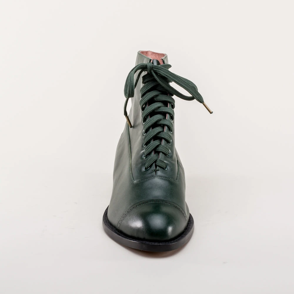 American Duchess Rainey Women's Vintage Lace-Up Boots (Green) 14 American Duchess Rainey Women's Vintage Lace-Up Boots (Green) - Image 12