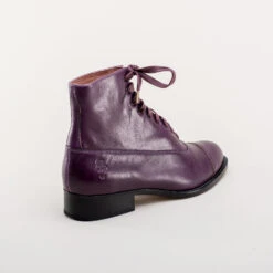 American Duchess Rainey Women's Vintage Lace-Up Boots (Purple) -StrideOne Store rainey vintage boots dandy wellington purple 4