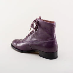 American Duchess Rainey Women's Vintage Lace-Up Boots (Purple) -StrideOne Store rainey vintage boots dandy wellington purple 6