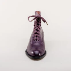 American Duchess Rainey Women's Vintage Lace-Up Boots (Purple) -StrideOne Store rainey vintage boots dandy wellington purple 9