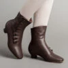 American Duchess Renoir Women's Victorian Button Boots (Brown) 1 American Duchess Renoir Women's Victorian Button Boots (Brown) -StrideOne Store renoir victorian button boots brown OF
