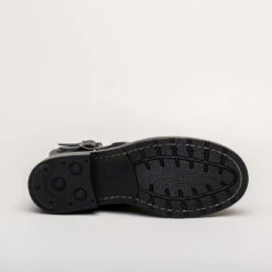 American Duchess Rosie Women's Vintage Double-Buckle Boots (Black) -StrideOne Store rosie ww2 double buckle boots black 10