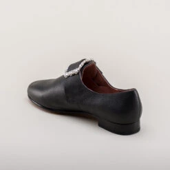 American Duchess Schuyler Women's 18th Century Shoes (Black) -StrideOne Store schuyler 22 18th century womens shoes black 7