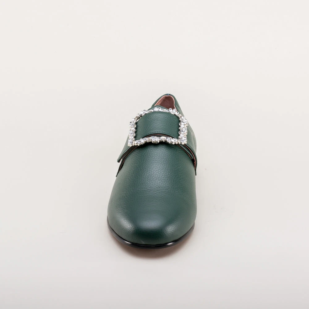 American Duchess Schuyler Women's 18th Century Shoes (Green) 15 American Duchess Schuyler Women's 18th Century Shoes (Green) - Image 13