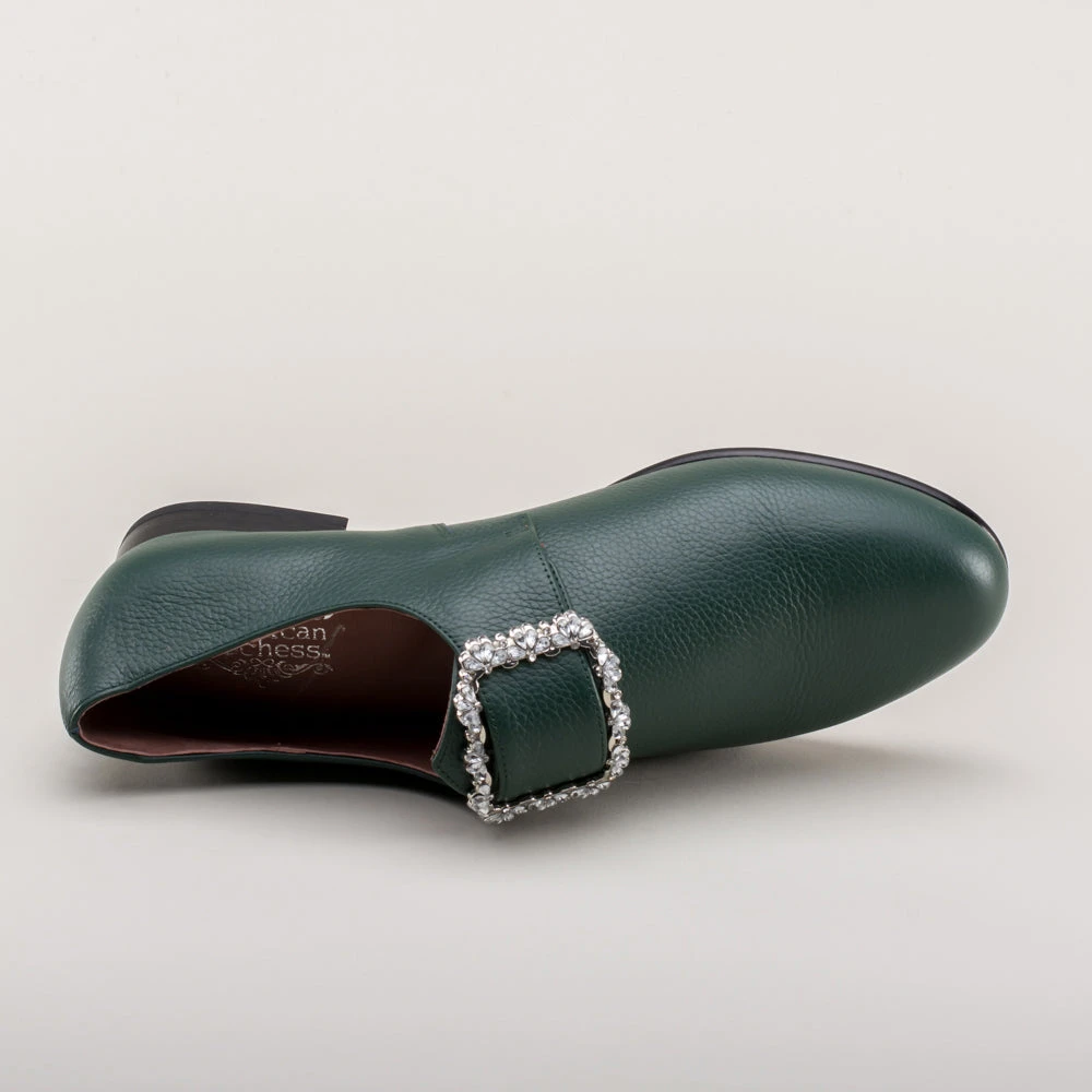 American Duchess Schuyler Women's 18th Century Shoes (Green) 17 American Duchess Schuyler Women's 18th Century Shoes (Green) - Image 15