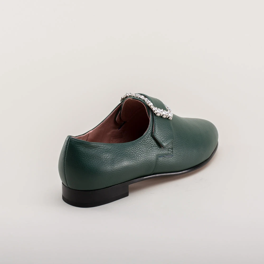 American Duchess Schuyler Women's 18th Century Shoes (Green) 10 American Duchess Schuyler Women's 18th Century Shoes (Green) - Image 8