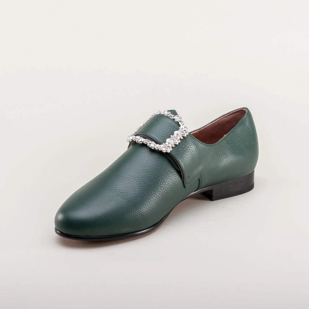 American Duchess Schuyler Women's 18th Century Shoes (Green) 14 American Duchess Schuyler Women's 18th Century Shoes (Green) - Image 12