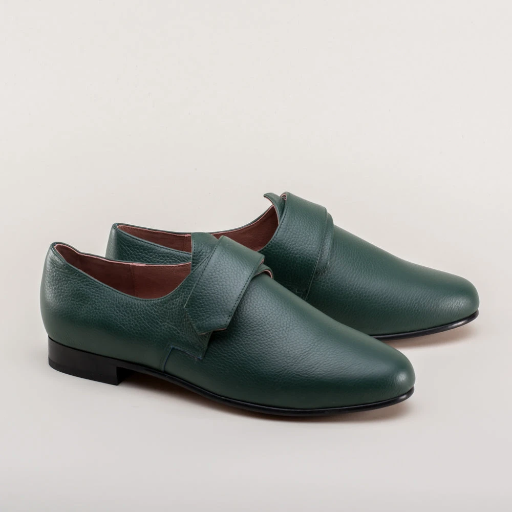 American Duchess Schuyler Women's 18th Century Shoes (Green) 7 American Duchess Schuyler Women's 18th Century Shoes (Green) - Image 5