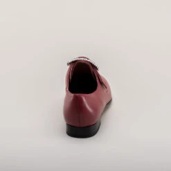 American Duchess Schuyler Women's 18th Century Shoes (Oxblood) -StrideOne Store schuyler 22 18th century womens shoes oxblood 6