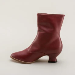 American Duchess Tavistock Women's Victorian Button Boots (Oxblood) -StrideOne Store tavistock victorian button boots oxblood 7
