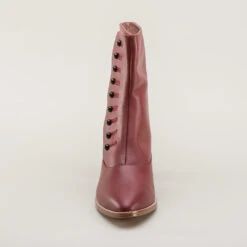 American Duchess Tavistock Women's Victorian Button Boots (Oxblood) -StrideOne Store tavistock victorian button boots oxblood 9