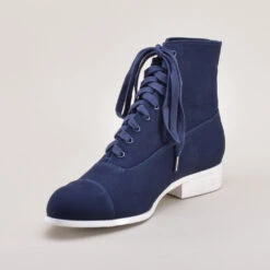 American Duchess Watson Women’s Edwardian Lace-Up Boots (Navy) -StrideOne Store watson navy 2023 shopify8