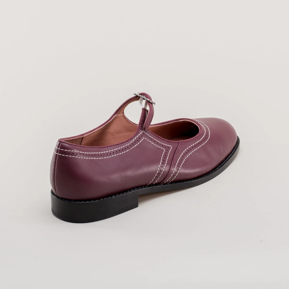 American Duchess Wednesday Women's Vintage Mary Jane Shoes (Merlot) 9 American Duchess Wednesday Women's Vintage Mary Jane Shoes (Merlot) - Image 7