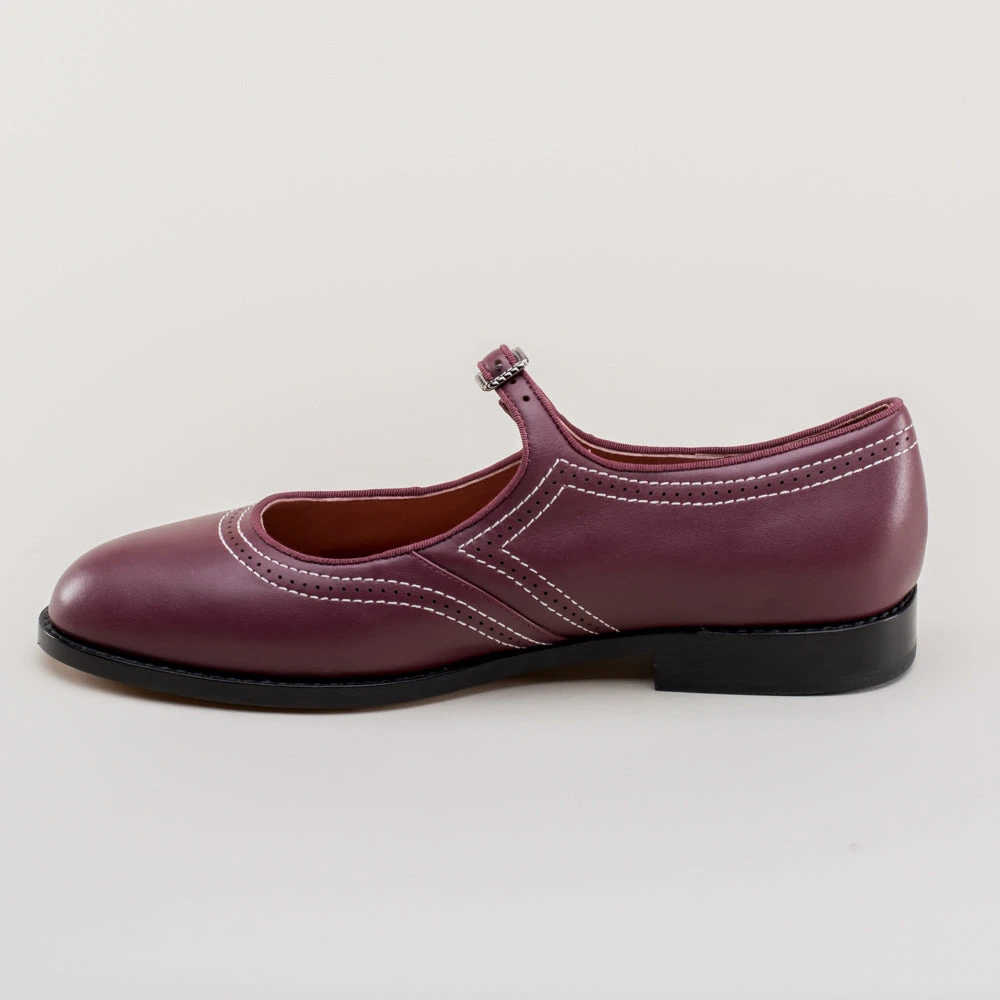 American Duchess Wednesday Women's Vintage Mary Jane Shoes (Merlot) 12 American Duchess Wednesday Women's Vintage Mary Jane Shoes (Merlot) - Image 10