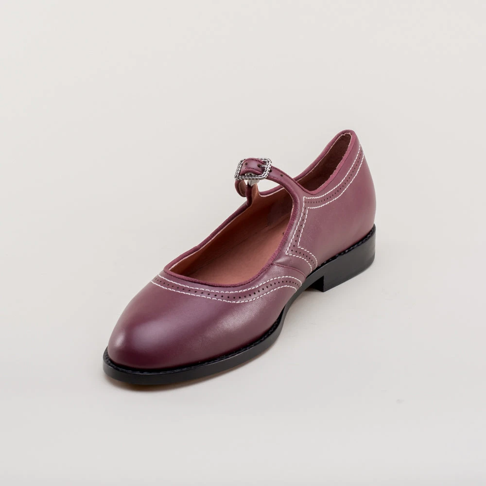 American Duchess Wednesday Women's Vintage Mary Jane Shoes (Merlot) 13 American Duchess Wednesday Women's Vintage Mary Jane Shoes (Merlot) - Image 11