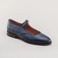 American Duchess Wednesday Women's Vintage Mary Jane Shoes (Navy) -StrideOne Store wednesday vintage mary jane shoes navy 2