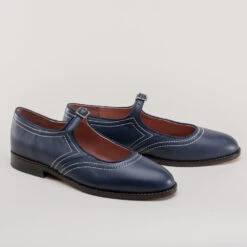 American Duchess Wednesday Women's Vintage Mary Jane Shoes (Navy) -StrideOne Store wednesday vintage mary jane shoes navy